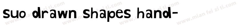 suo drawn shapes hand字体转换